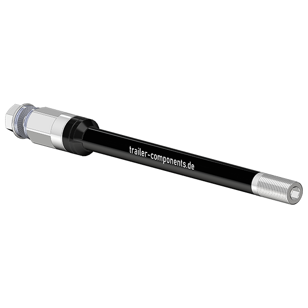 Syntace genomgående axlar (X-12) med universaladapter | passar Thule, Qeridoo, Burley, Hamax, Trixie och många fler