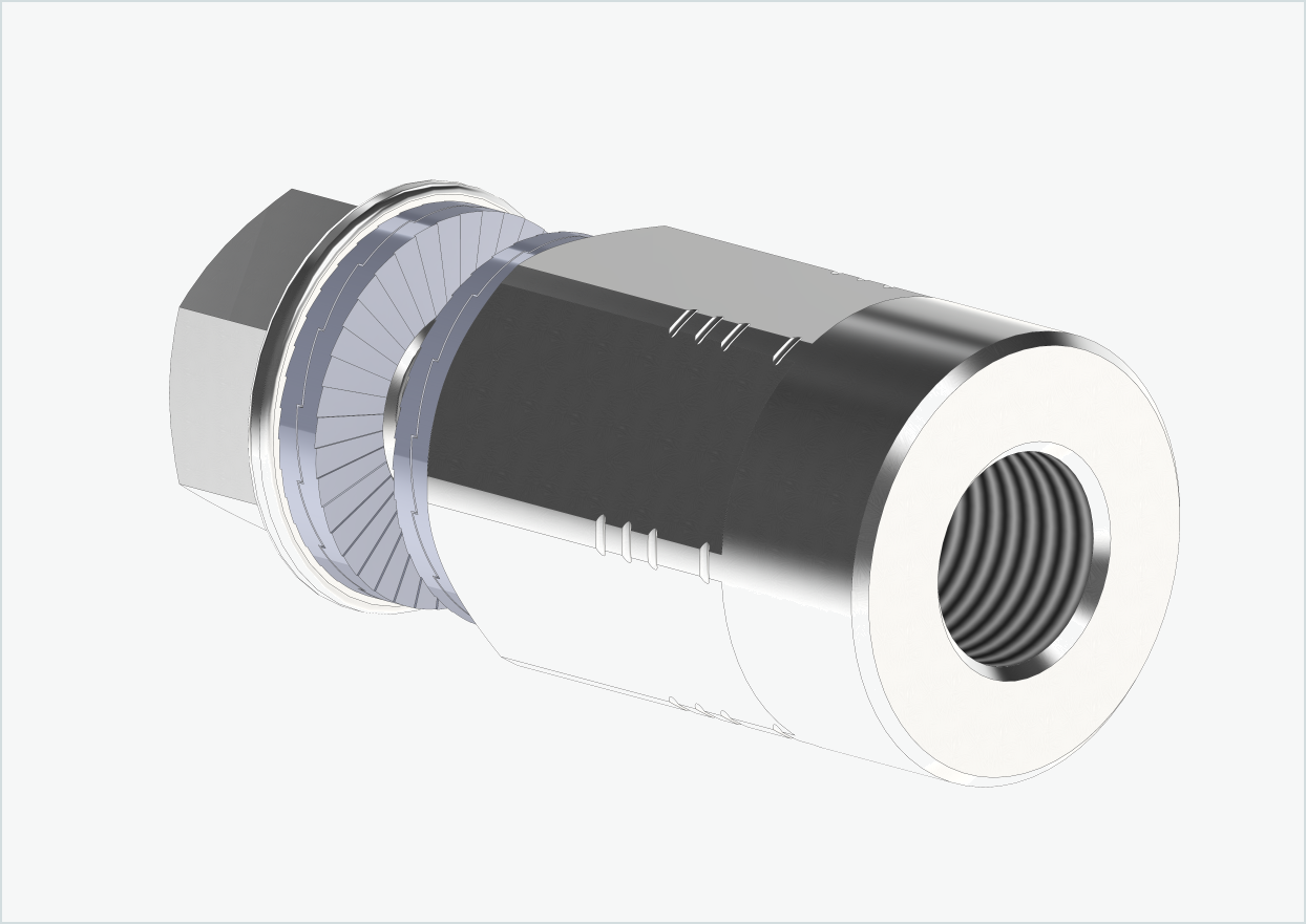Adapter för solid axel - M10 x 1,00