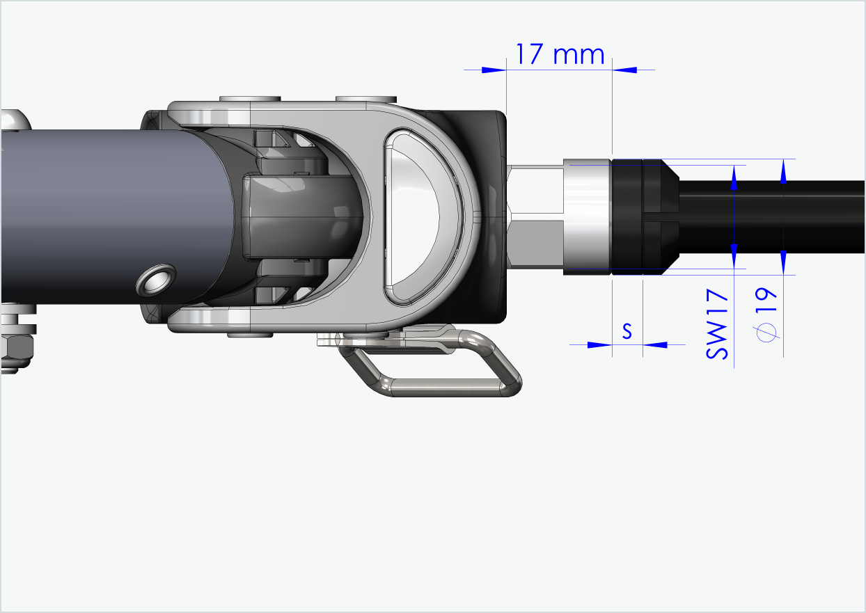 Syntace genomgående axel (X-12) med adapter / M12 x 1,00 | för Croozer-släpvagnar från 2018