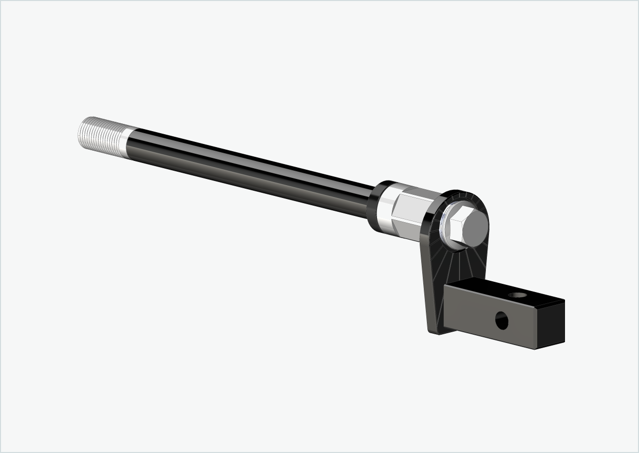 Genomgående axel med adapter Universal / M12 x 1,00