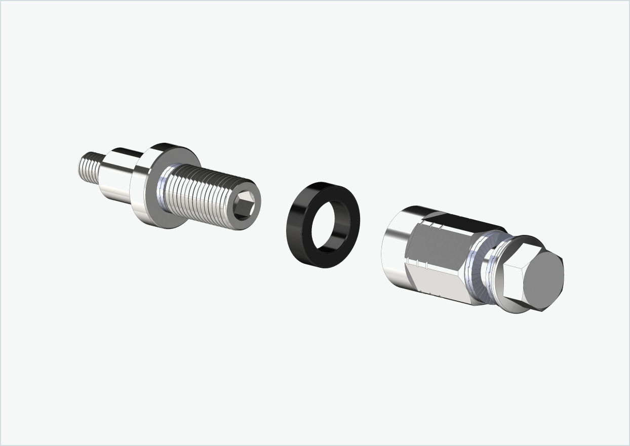 Adapter Universal XL för Rohloff-nav Speedhub 500-14 / A12 | lämplig för Thule, Qeridoo, Burley, Prophete, Hamax, Trixie och många andra