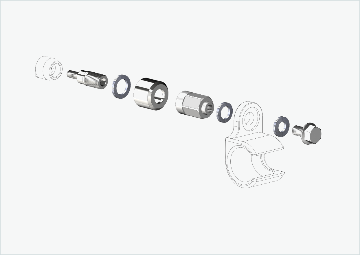 Universaladapter för HYENA-HRN-motor | lämplig för Thule, Qeridoo, Burley, Prophete, Hamax, Trixie och många fler