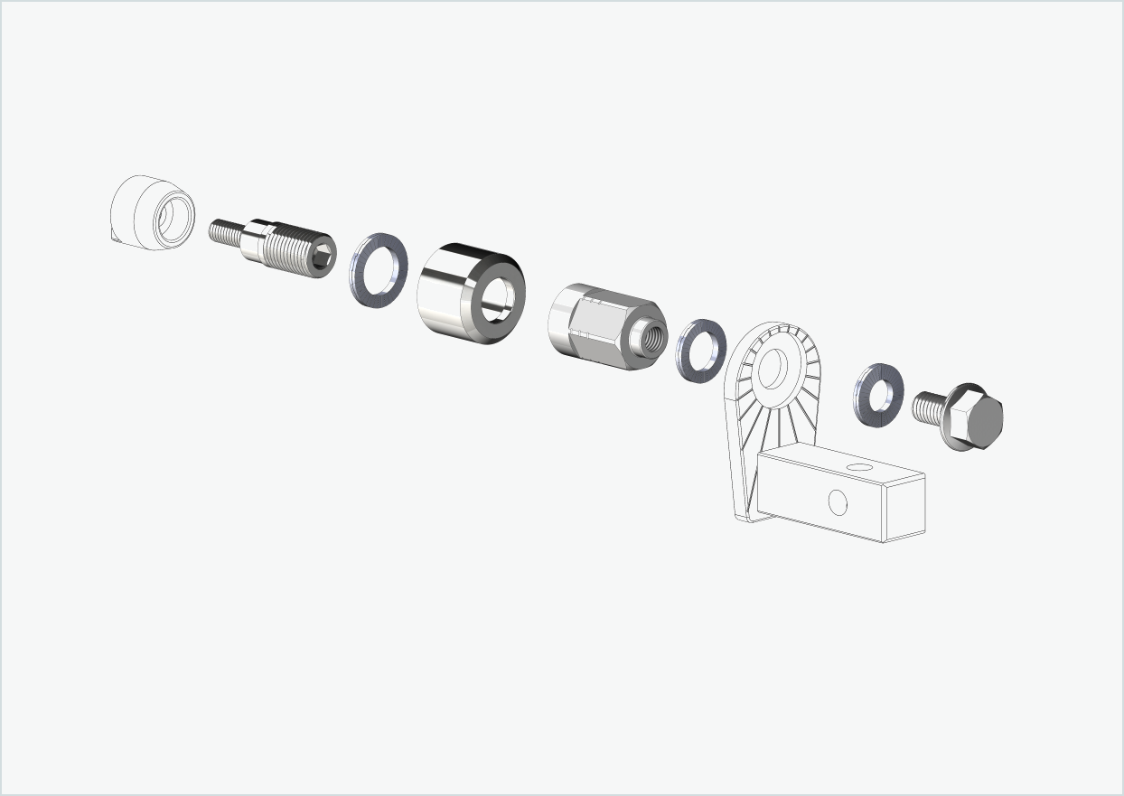 Universaladapter för HYENA-HRN-motor | lämplig för Thule, Qeridoo, Burley, Prophete, Hamax, Trixie och många fler