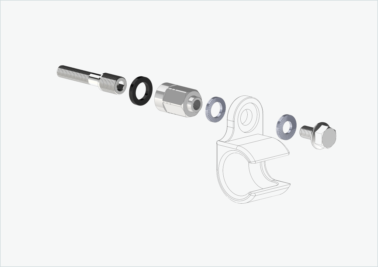 Universaladapter för Enviolo växelnav från 2024 | lämplig för Thule, Qeridoo, Burley, Prophete, Hamax, Trixie och många fler.