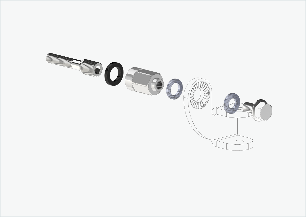 Universaladapter för Enviolo växelnav från 2024 | lämplig för Thule, Qeridoo, Burley, Prophete, Hamax, Trixie och många fler.