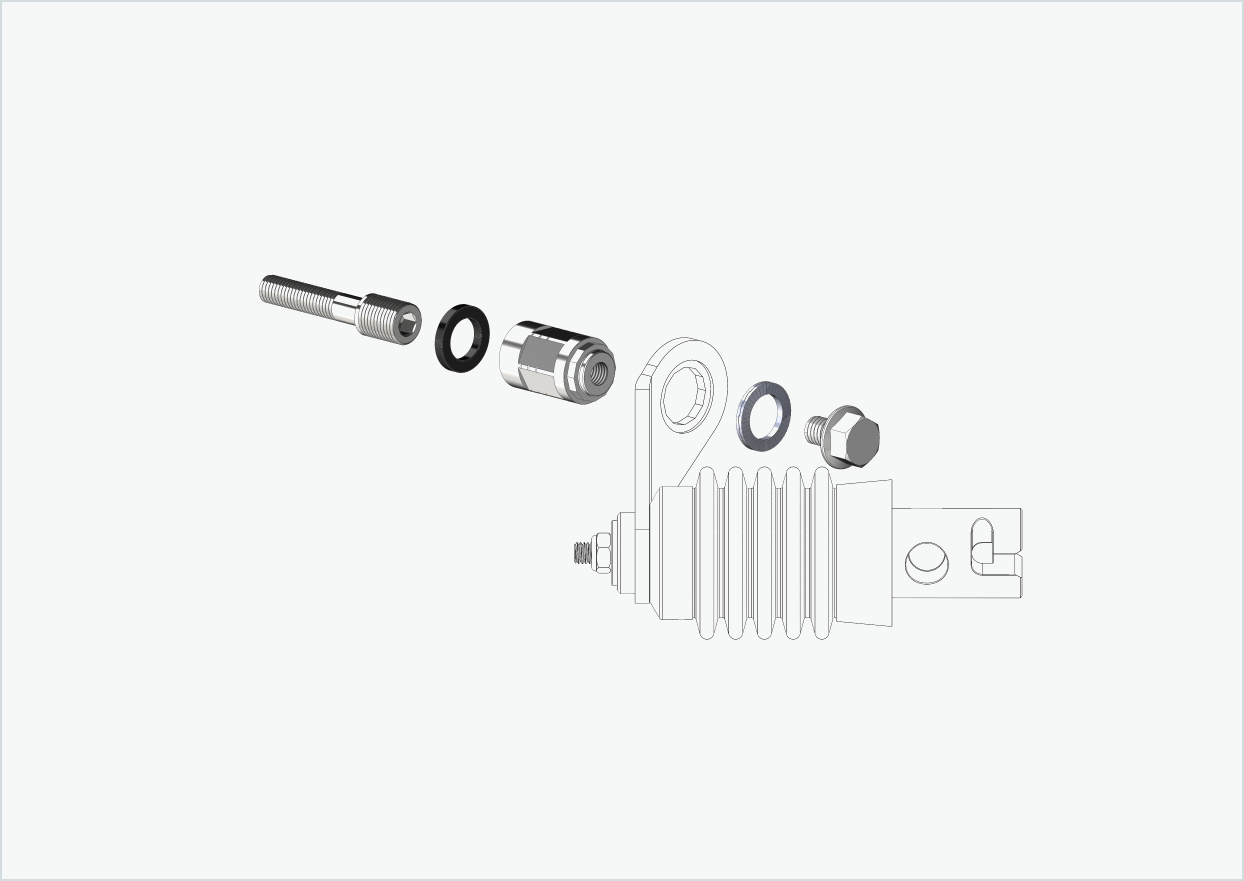 Polygonadapter för Enviolo-växelnav från 2024 | lämplig för Weber-kopplingar typ: E - EL - ES