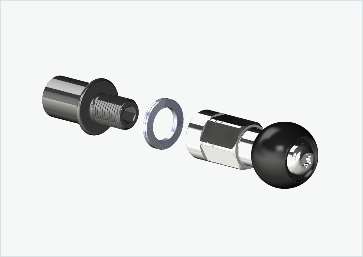 Cowboy 4 - Kort gängadapter - M12 x 1,25 | Paket med adapteruppsättning Burley COHO XC