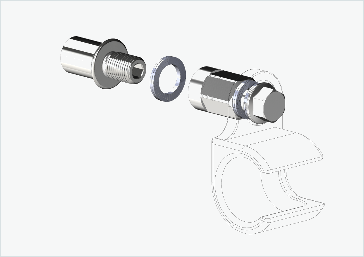 Cowboy 4 - Kort gängadapter - M12 x 1,25 | Paket med adapter universal