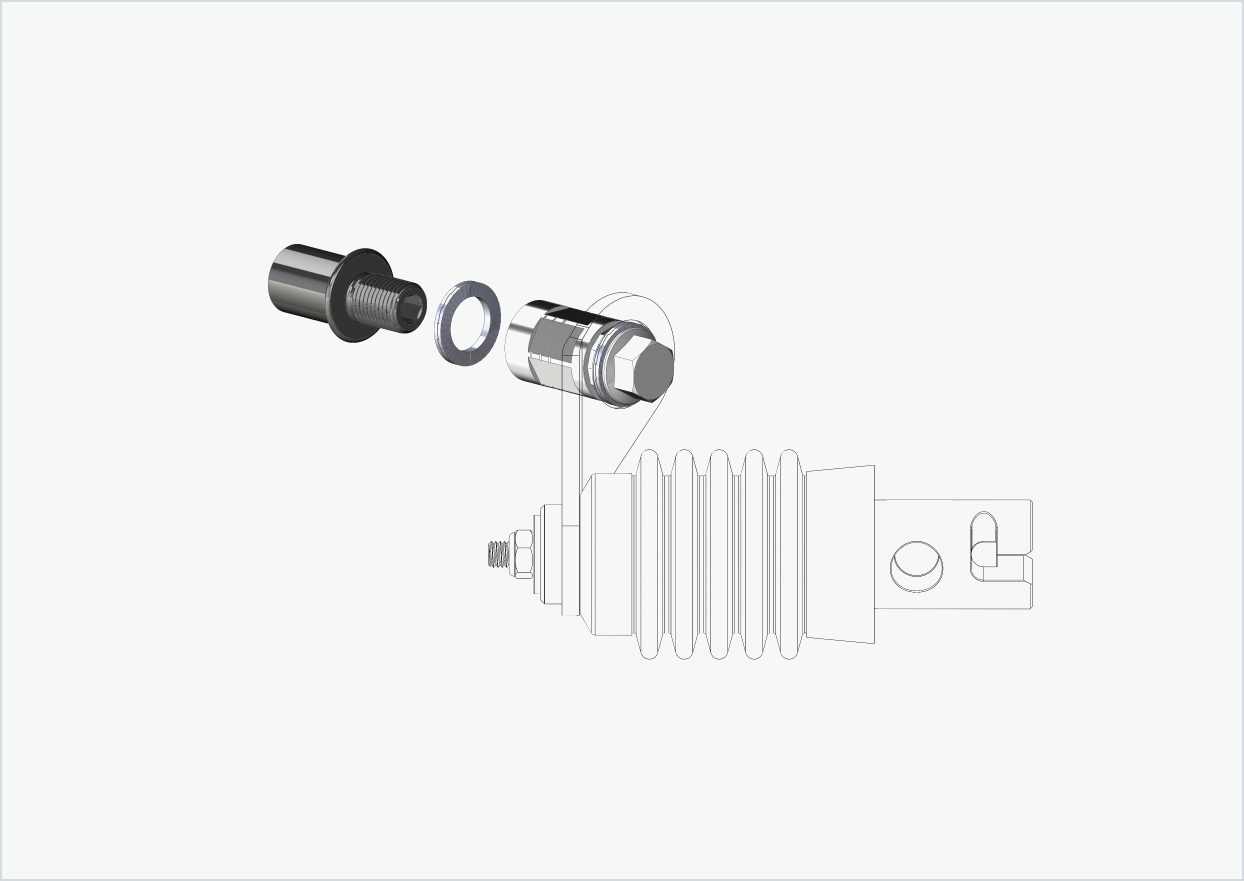 Cowboy 4 - Kort gängadapter - M12 x 1,25 | Paket med adapter Weber