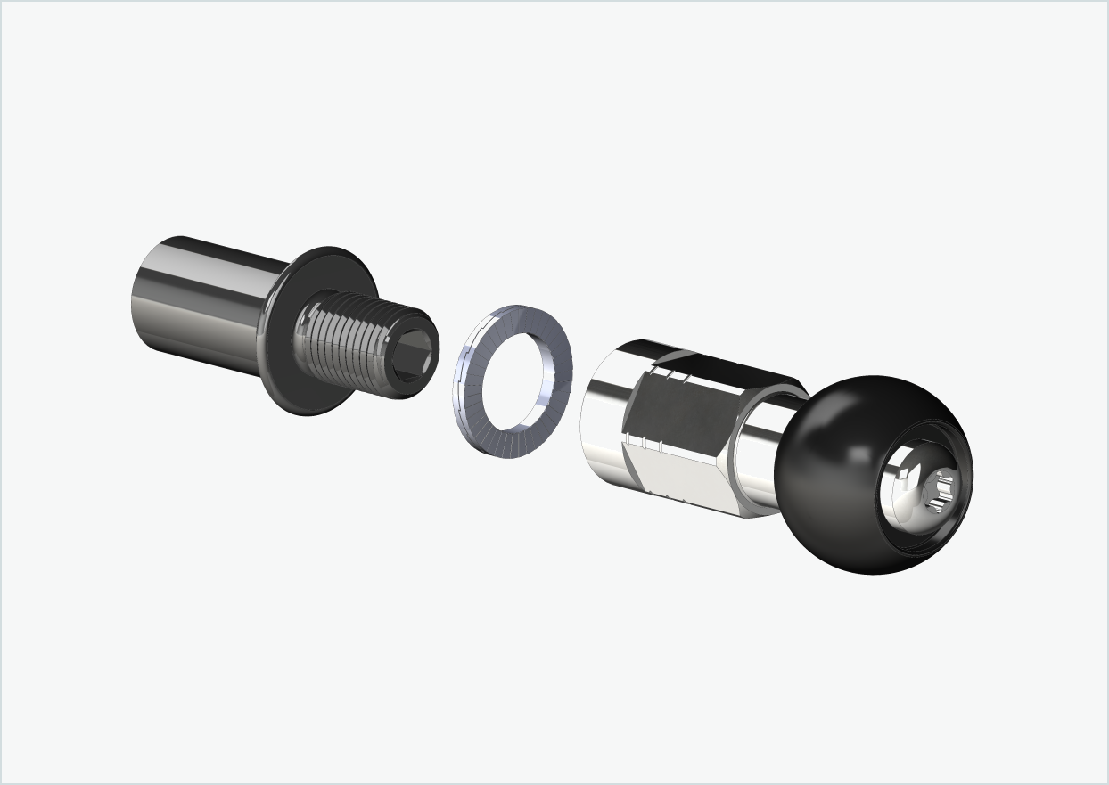 Cowboy 4 - Gängadapter lång - M12 x 1,25 | Paket med adapteruppsättning Burley COHO XC