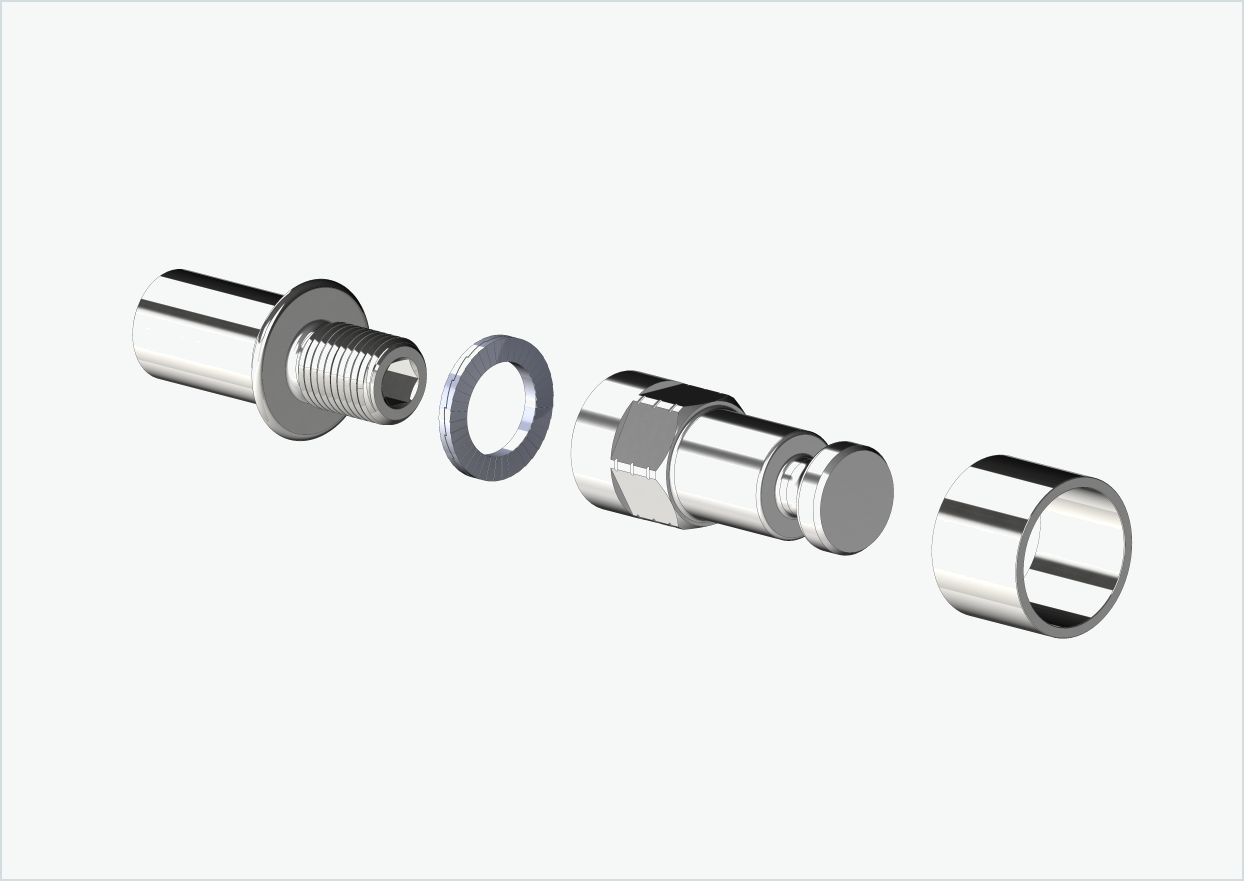 Cowboy 4 - Gängadapter lång - M12 x 1,25 | Paket med adapter Croozer