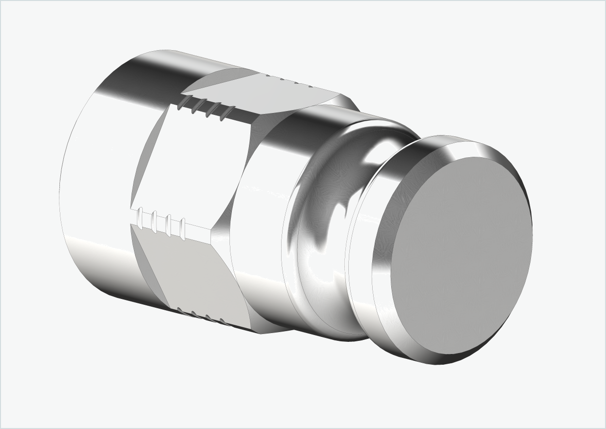 Adapter för solid axel - M12 x 1,00 | för Leggero (BECCO)