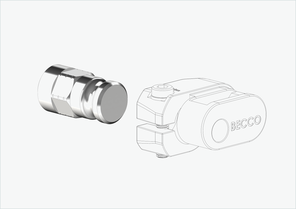Adapter för solid axel - M12 x 1,25 | för Leggero (BECCO)