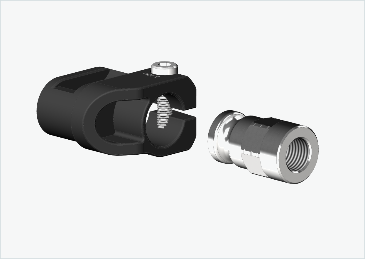 Adapter för solid axel - M12 x 1,25 | för Leggero (BECCO)