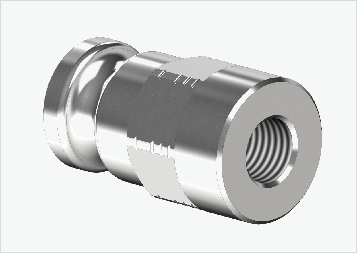 Adapter för solid axel - FG 9.5 - (3/8 x 26) | för Leggero (BECCO)