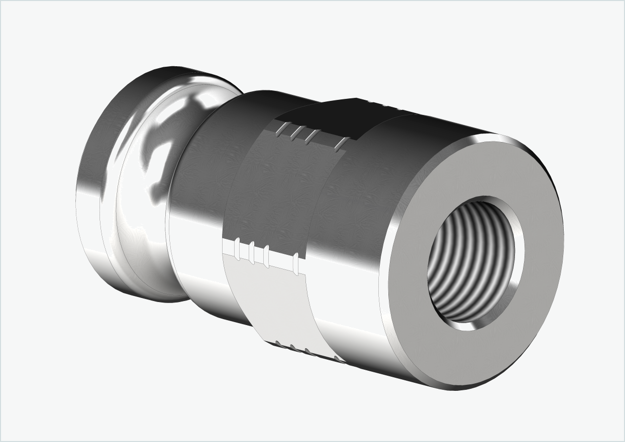 Adapter för solid axel - M10 x 1,00 | för Leggero (BECCO)
