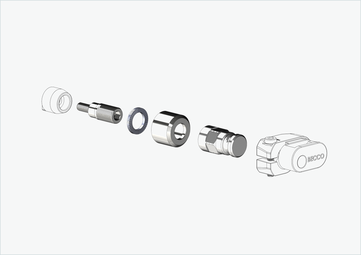 Adapter för HYENA-HRN-motor | lämplig för Leggero med BECCO-system