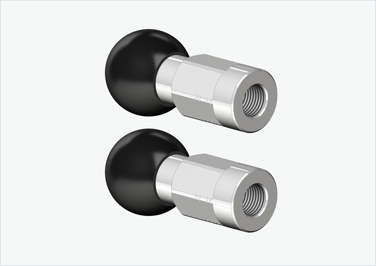 Adaptersats för solid axel - M10 x 1,00 | lämplig för Burley COHO XC