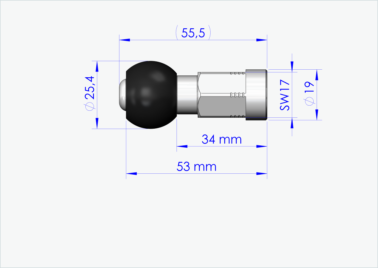 Adaptersats för solid axel - M12 x 1,00 | lämplig för Burley COHO XC
