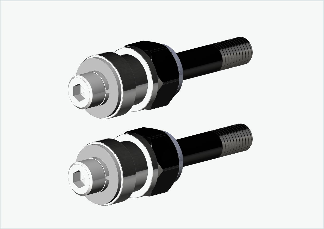 BOB YAK / IBEX gängadapteruppsättning (30mm/30mm) | för Rohloff Speedhub 500-14 / A12