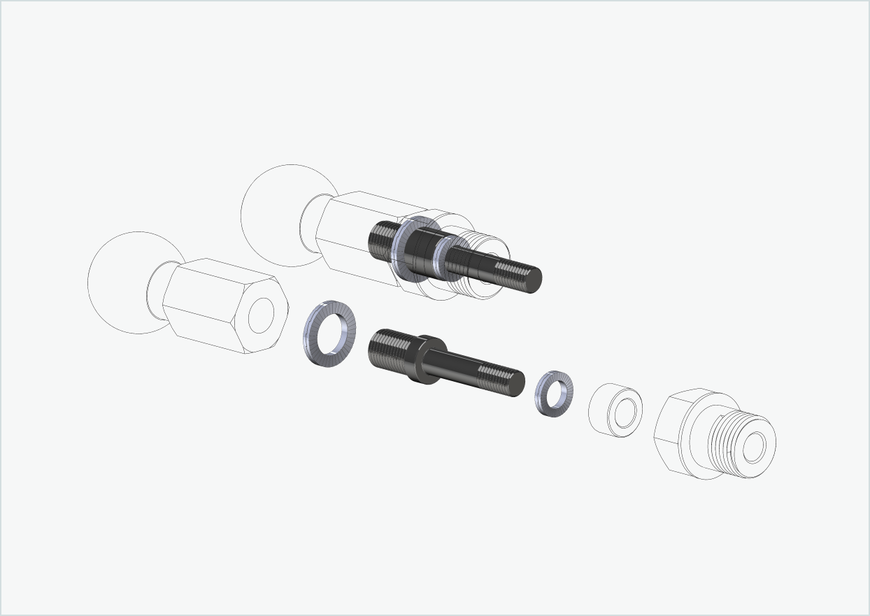 Burley COHO XC gängadapterset | för HASE PINO med Rohloff Speedhub 500-14 / A12