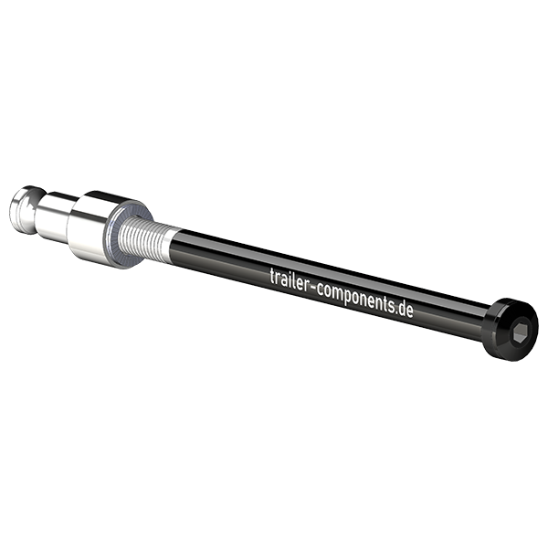 Genomgående axlar med adapter Croozer för ORBEA | för vänstergänga M12 x 1,50 - lämplig för Croozer cykelkärror från 2018 och framåt