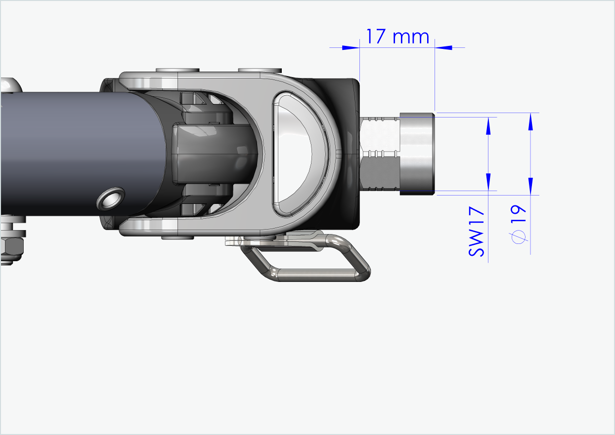 Adapter för solid axel - M10 x 1,00 | för Croozer-släpvagnar från 2018