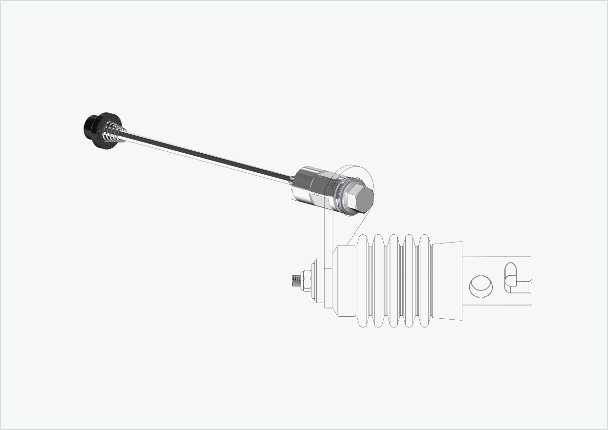 Snabbkopplingsaxel med polygonadapter | spännlängd 143 mm - 153 mm