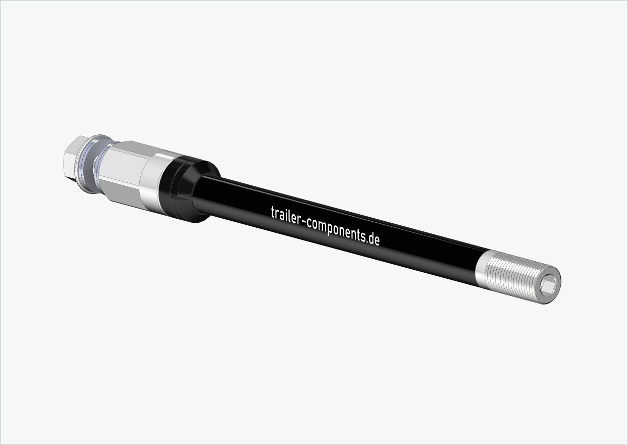 Genomgående axel Syntace (X-12) med adapter Universal / M12 x 1,50