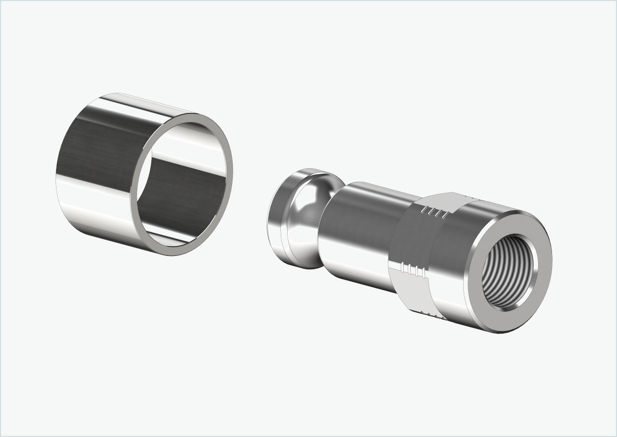 Adapter för solid axel - M12 x 1,00 | för Croozer-släpvagnar från 2018