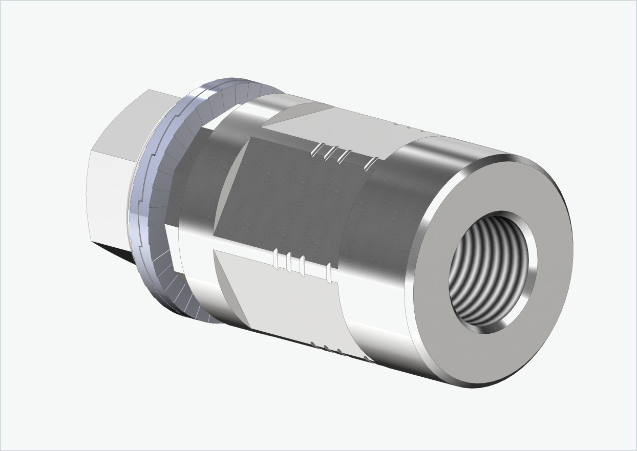 Adapter för solid axel - M10 x 1,00