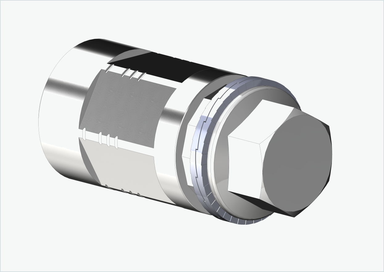 Adapter för solid axel - M10 x 1,00