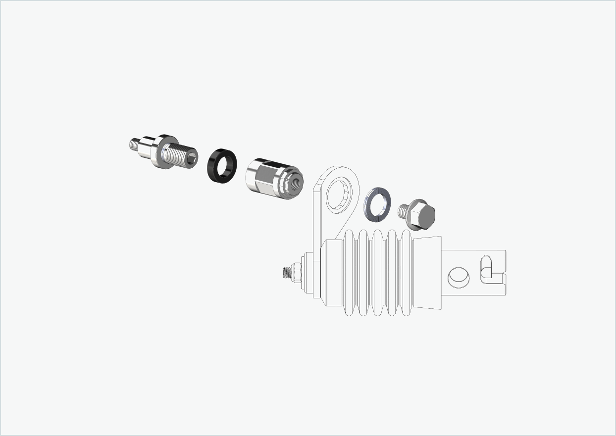 Adapter XL för Rohloff-nav Speedhub 500-14 / A12 | lämplig för Weber-kopplingar typ: E - EL - ES