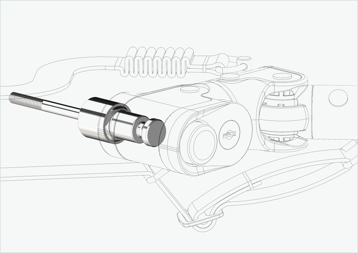Adapter för Enviolo-växelnav fram till 2023 | lämplig för Croozer från 2018 och framåt