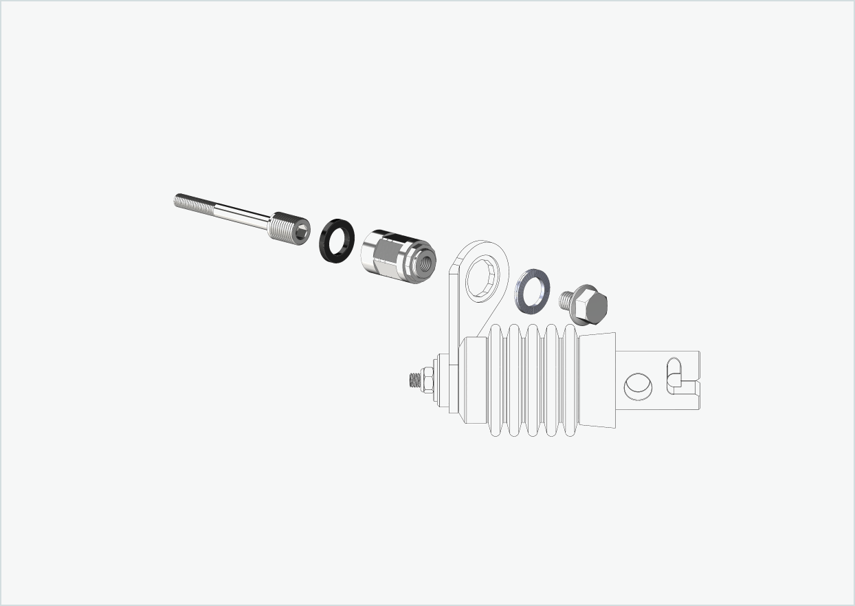 Polygonadapter för Enviolo-växelnav upp till 2023 | lämplig för Weber-kopplingar typ: E - EL - ES