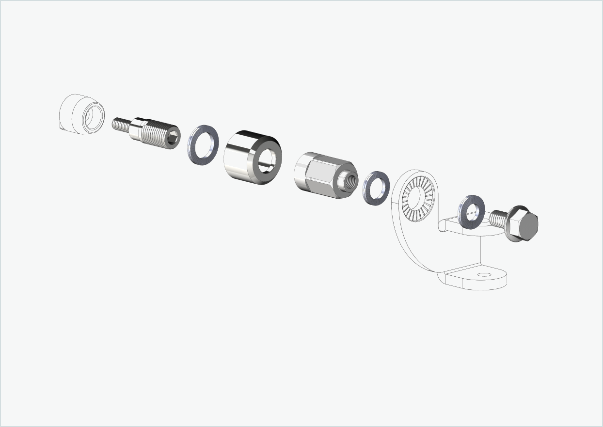 Universaladapter för HYENA-HRN-motor | lämplig för Thule, Qeridoo, Burley, Prophete, Hamax, Trixie och många fler