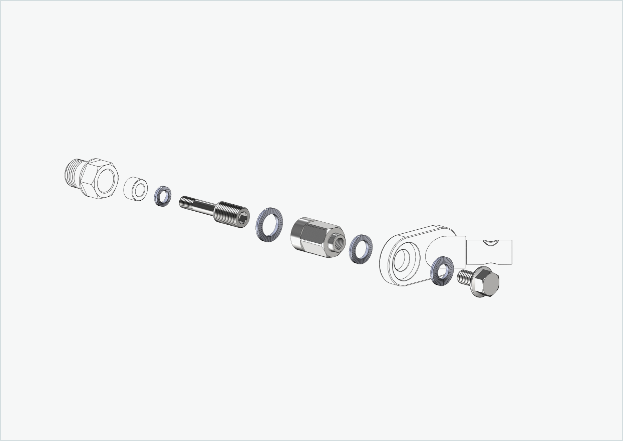 Universaladapter för HASE PINO med Rohloff Speedhub A12 | lämplig för Thule, Qeridoo, Burley, Prophete, Hamax, Trixie och många fler.