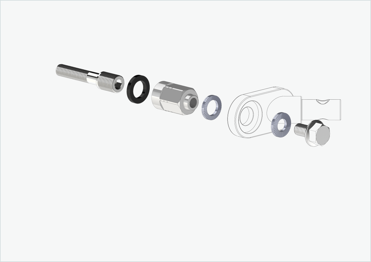Universaladapter för Enviolo växelnav från 2024 | lämplig för Thule, Qeridoo, Burley, Prophete, Hamax, Trixie och många fler.