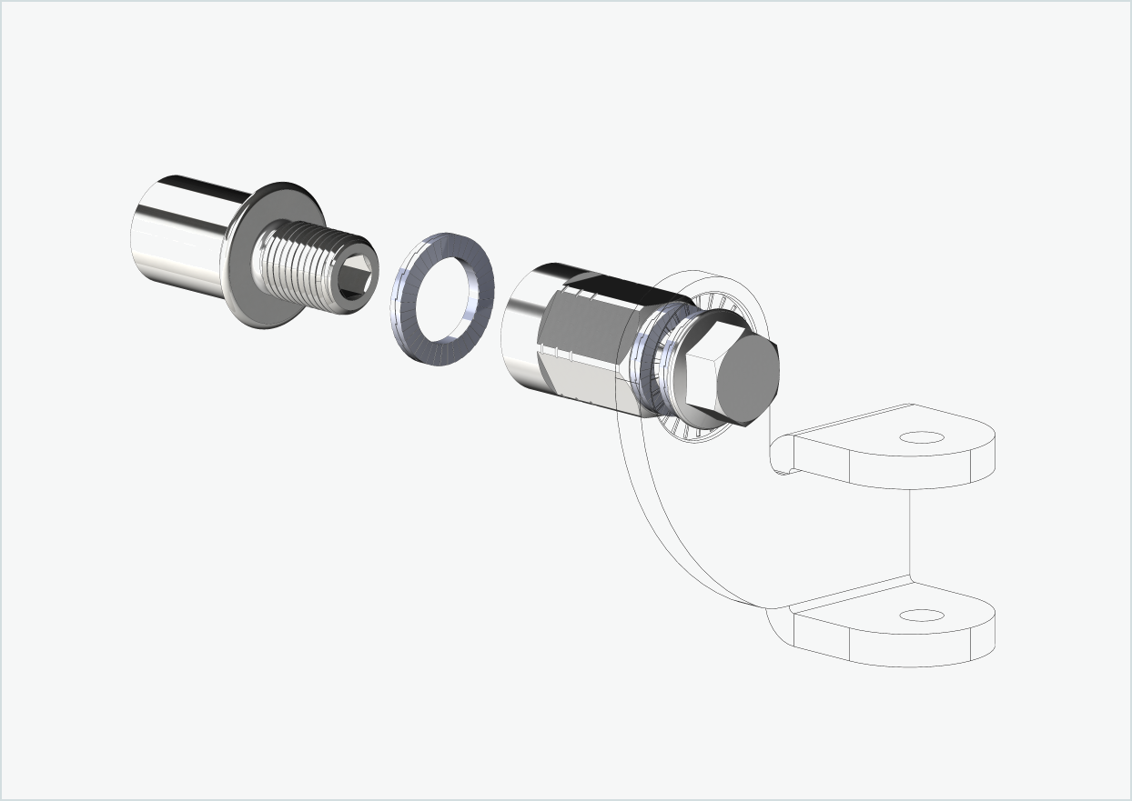 Cowboy 4 - Kort gängadapter - M12 x 1,25 | Paket med adapter universal