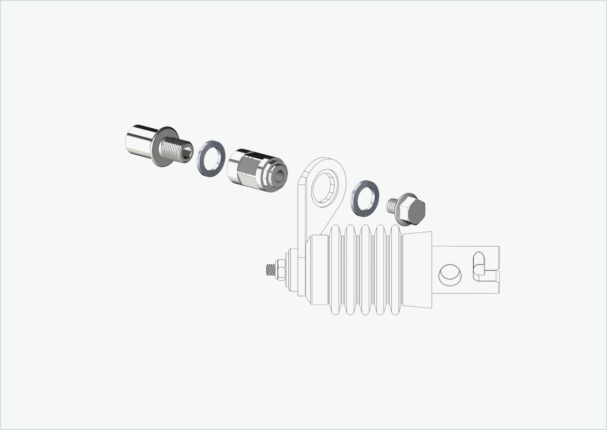 Cowboy 4 - Kort gängadapter - M12 x 1,25 | Paket med adapter Weber