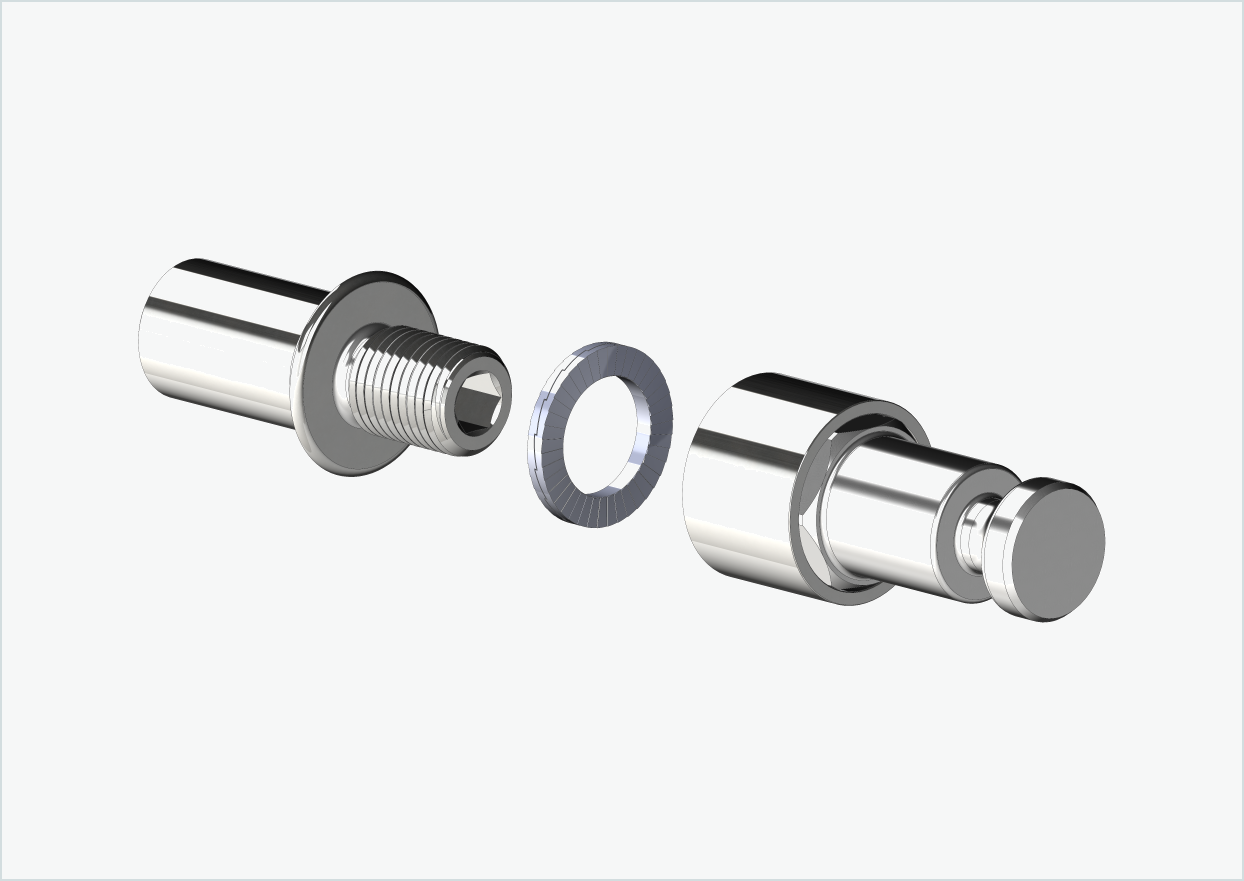 Cowboy 4 - Gängadapter lång - M12 x 1,25 | Paket med adapter Croozer