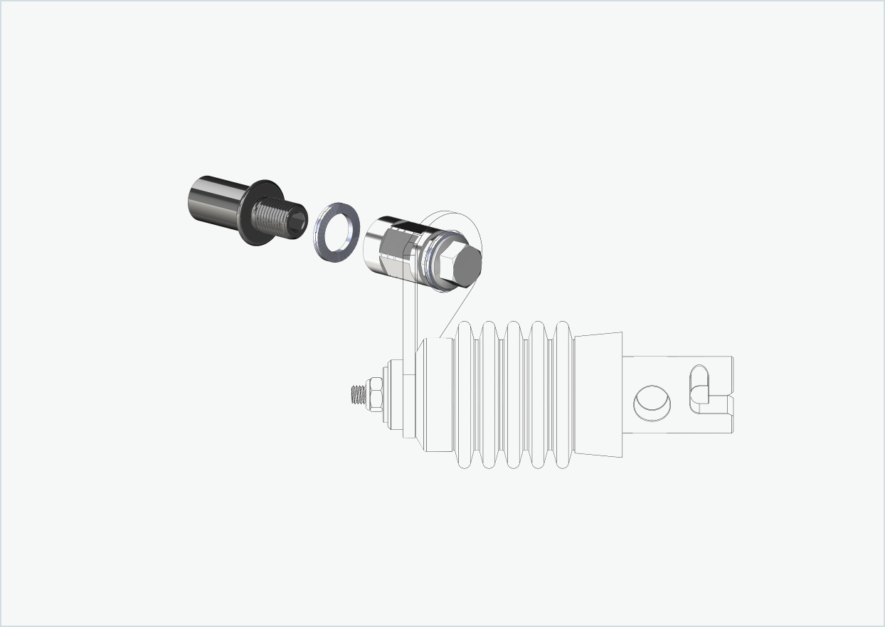 Cowboy 4 - Gängadapter lång - M12 x 1,25 | Paket med adapter Weber
