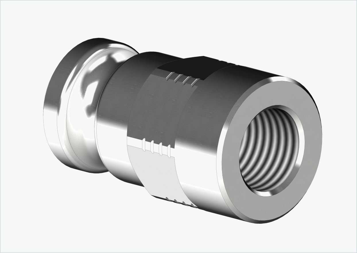 Adapter för solid axel - M12 x 1,00 | för Leggero (BECCO)