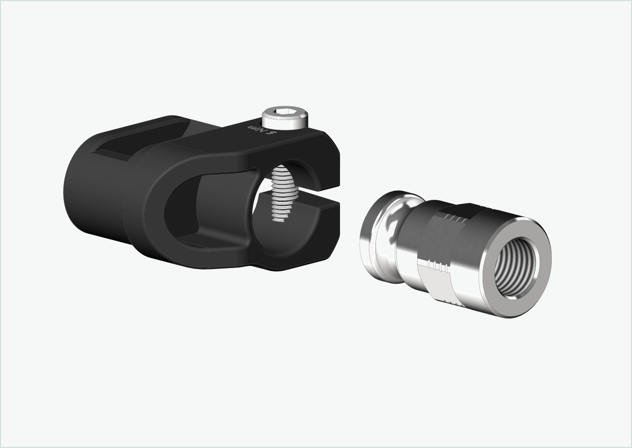 Adapter för solid axel - M12 x 1,00 | för Leggero (BECCO)