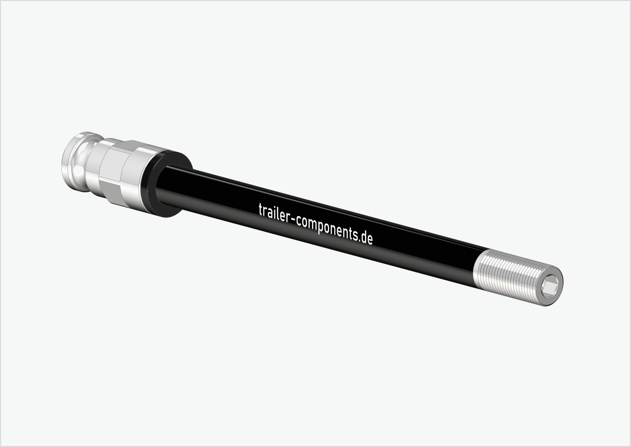 Genomgående axel med adapter / M12 x 1,00 | för Leggero-släpvagnar med BECCO-system