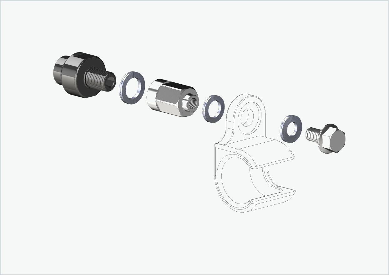 ORBEA Diem – gängadapter – M12 x 1,25 | Paket med adapter Universal