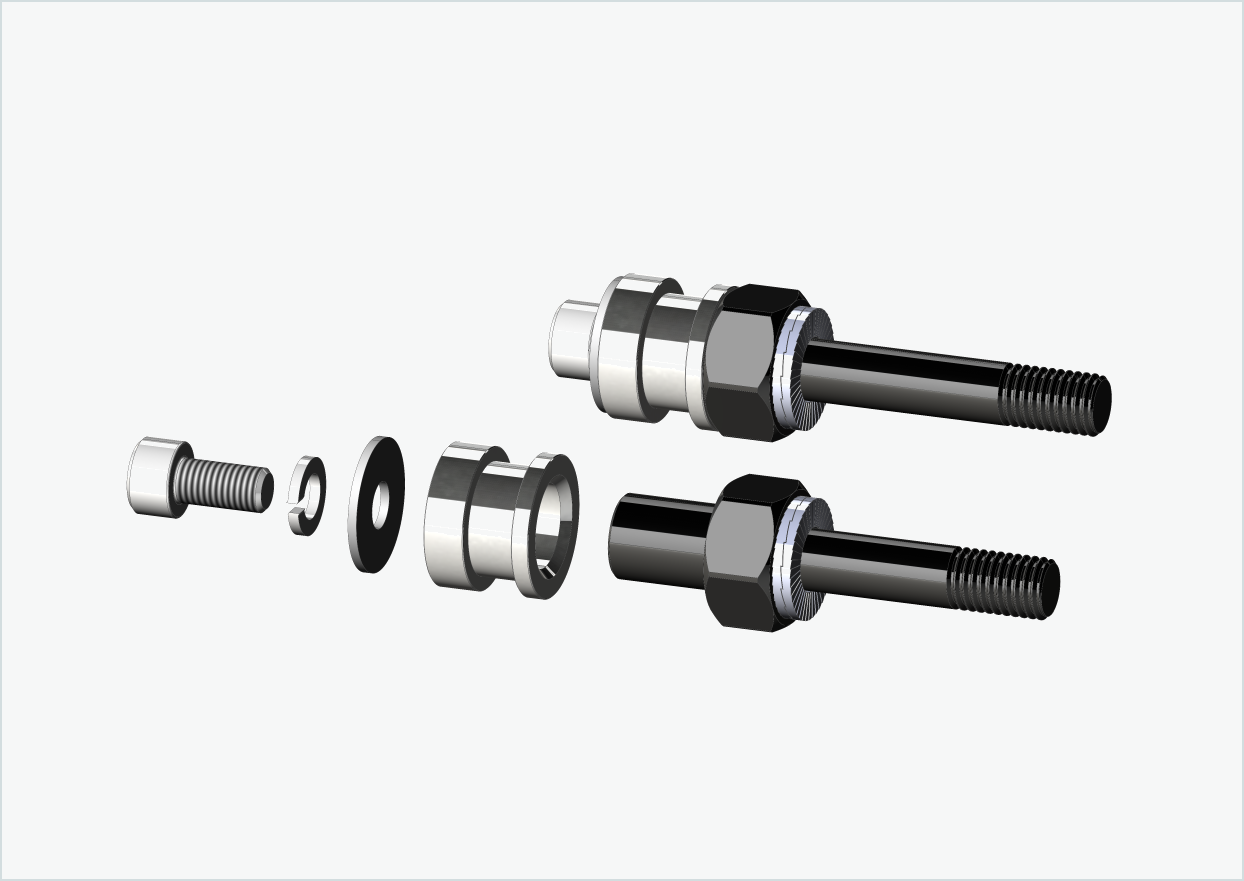 BOB YAK / IBEX gängadapteruppsättning (30mm/36mm) | för Rohloff Speedhub 500-14 / A12