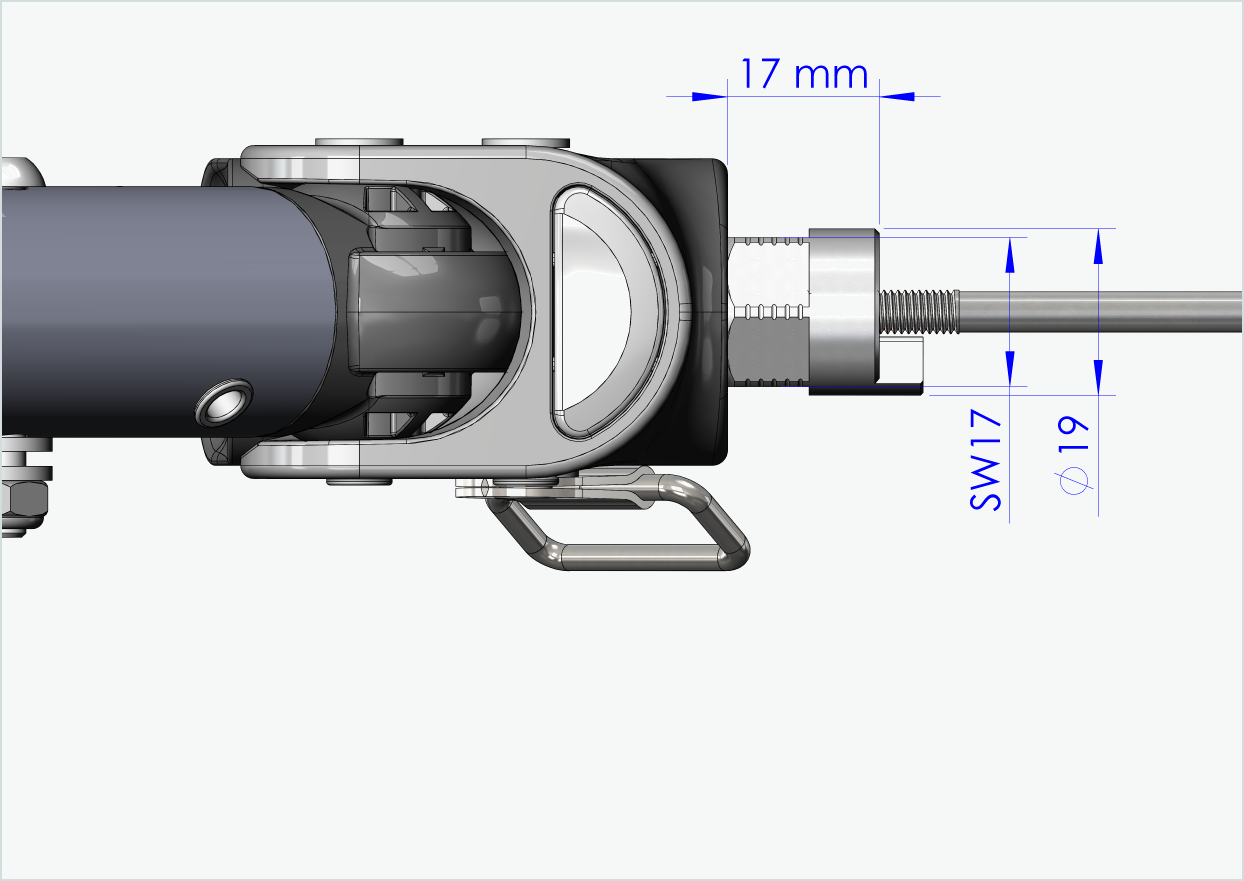 Snabbkopplingsaxel med adapter (för Croozer-släpvagnar från 2018) | Spännlängd 154 mm - 165 mm