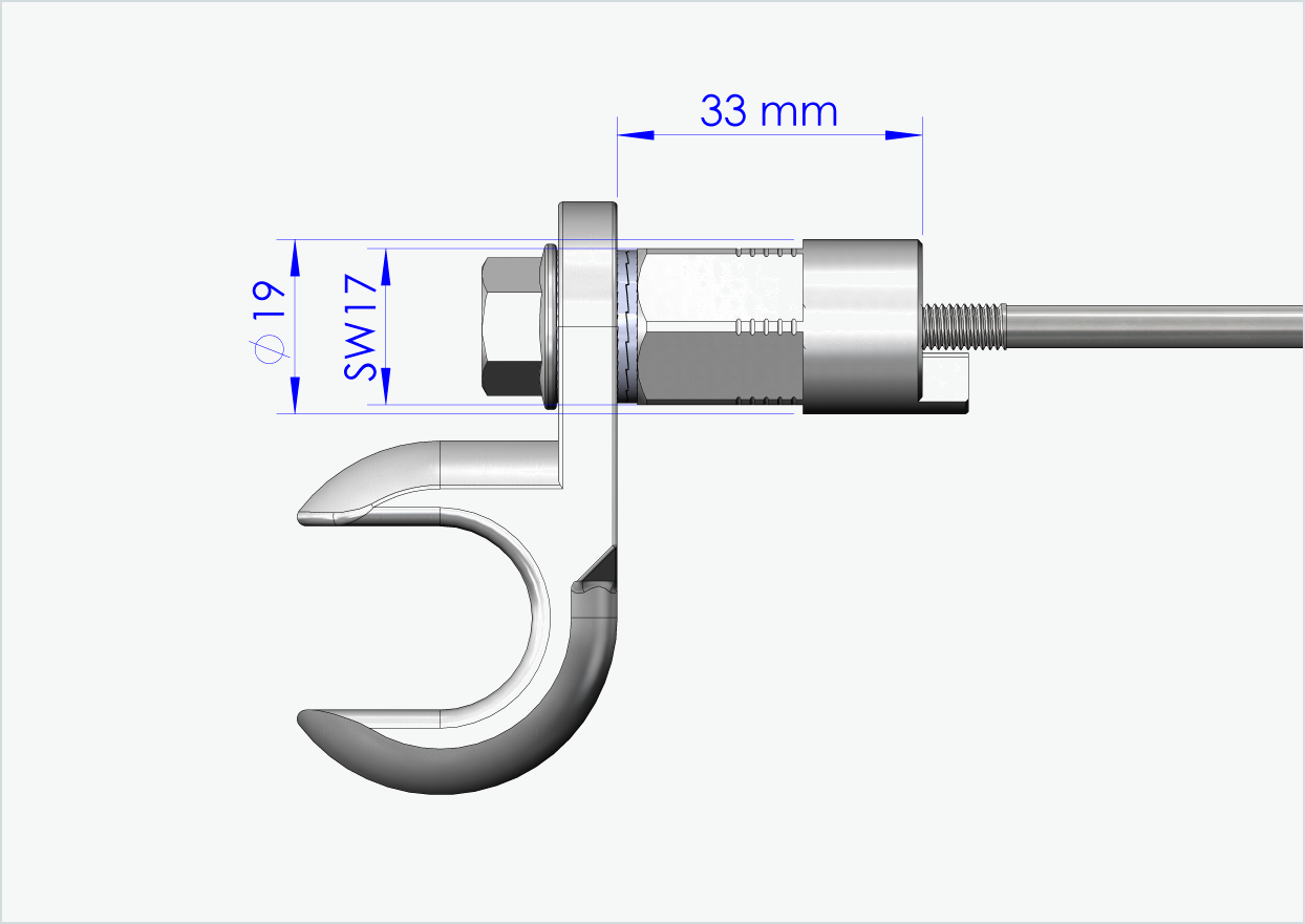 Snabbkopplingsaxel med universaladapter | spännlängd 143 mm - 153 mm
